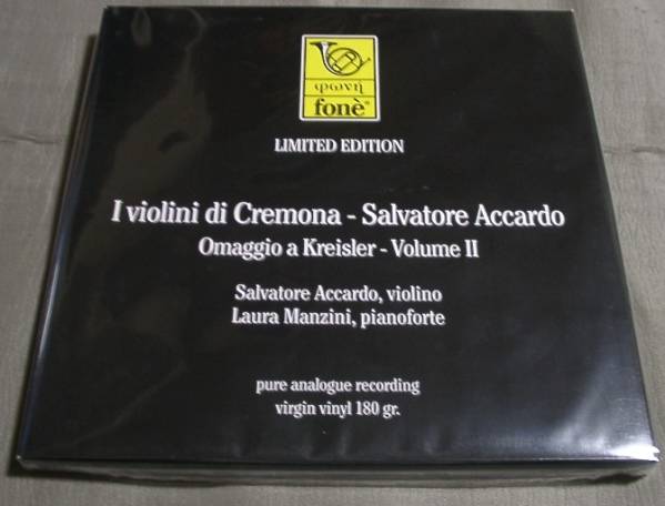 アッカルド/クライスラーVN作品集②～伊1993”高品質厚盤