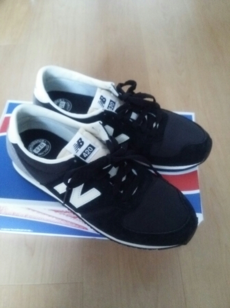 ☆ ニューバランス U420 スニーカー ブラック24.5 レトロ☆