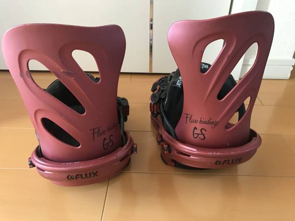 FLUX GS red サイズxs FLUX DS Lサイズ 20-21 RED ビンディング 赤 美品