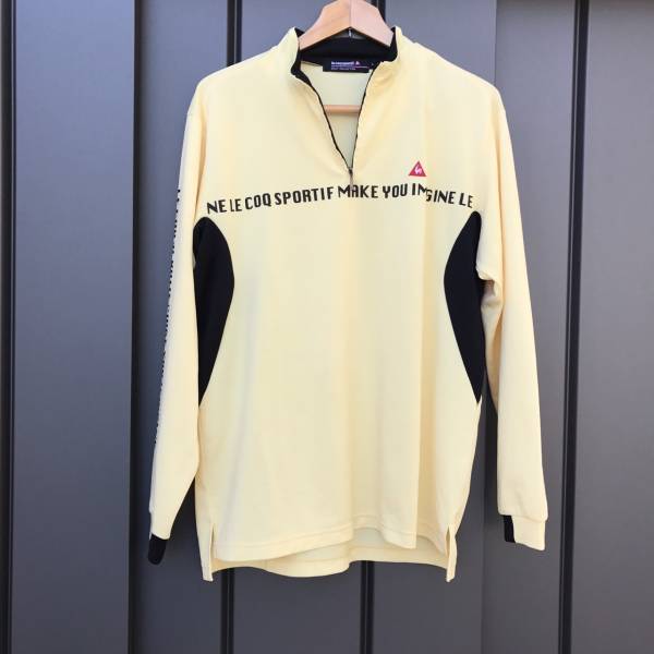 即決☆人気ブランド】ルコック ゴルフ 長袖 ハーフジップシャツ L