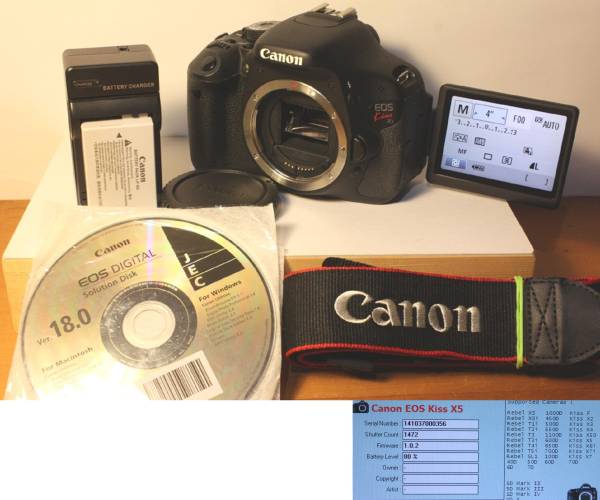 Canon EOS kiss X5 天体改造【IRフィルタ除去：新改造型】