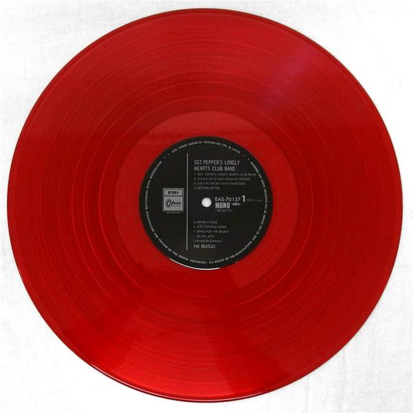 ザ・ビートルズ『サージェント・ペパーズ』限定カラーレコード 赤盤 MONO 帯付 赤盤/帯付き/希少/レア】カラー盤 BEATLES/ビートルズ サージェント