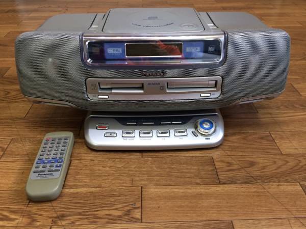 ○Panasonic CD/MD/カセット RX-MDX81 リモコン付き MDデッキ 一般
