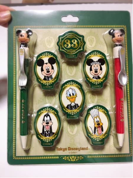 新品 クラブ33 club33 ディズニー ボールペン マグネット セット