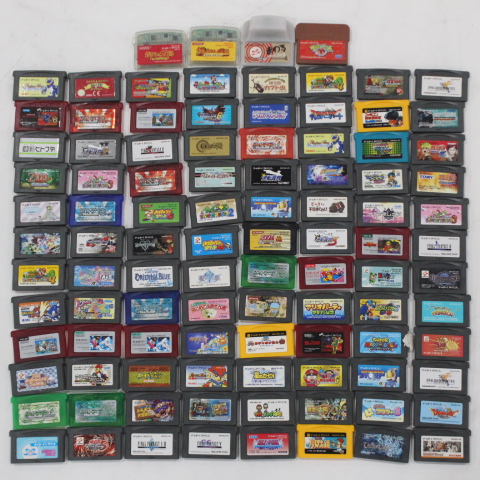 ●GBA 大量!ゲームボーイアドバンスソフト まとめて100本セット ポケモン マリオ ロックマンエグゼ ドラクエ FF 他