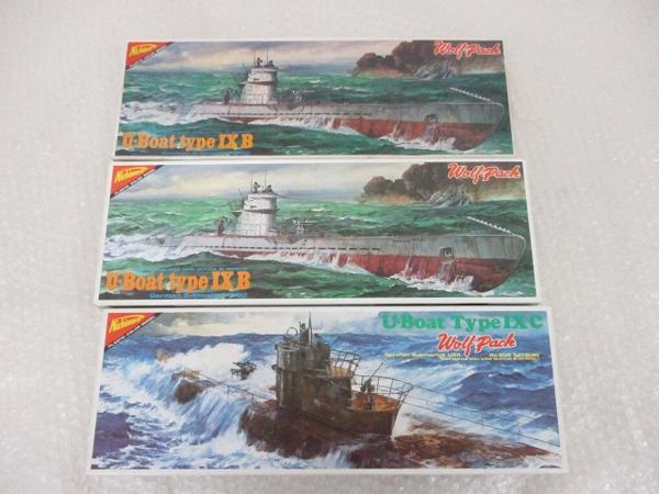 未組 プラモデルセット ニチモ 1/200 Uボート IXB U-107，呂号潜水艦 [梱0.2]