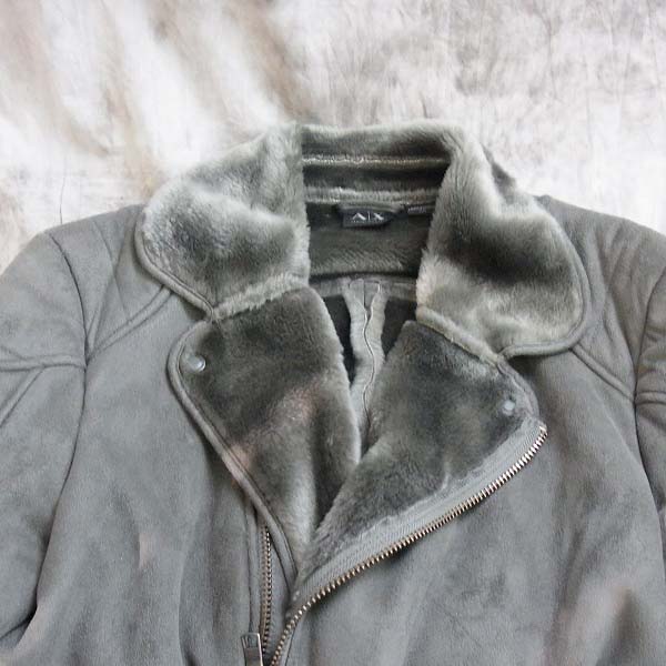 A|X Armani Exchange/アルマーニ エクスチェンジ ボアジャケット グレー/M