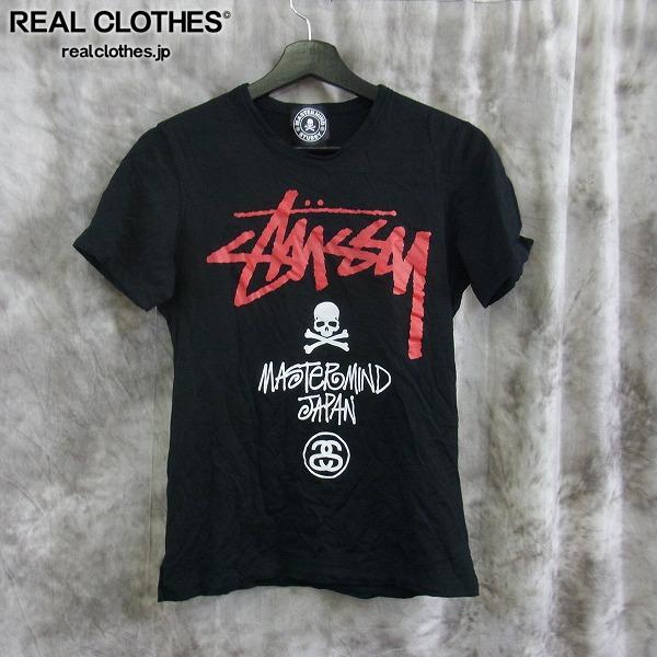 STUSSY×mastermind/ステューシー×マスターマインド Tシャツ ブラック S