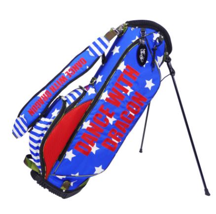 送料無料★DWD マルチプリントスタンドキャディバッグ　D3-602002　RED(059)_1