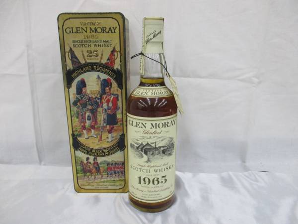 2gf05 GLEN MORAY グレンマレイ 1965 25年 750ml 缶付 ウイスキー 希少