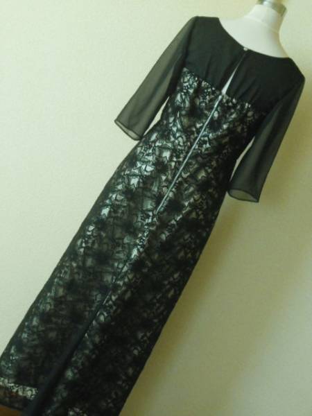 新品未使用/ランティーユ/LENTILLE/スコットクラブ購入/ロング ドレス/日本製/38/定価31，500円