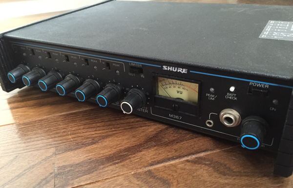 SHURE M367 旧型マイクミキサー 通電確認済 SHURE M367 マイクロホン