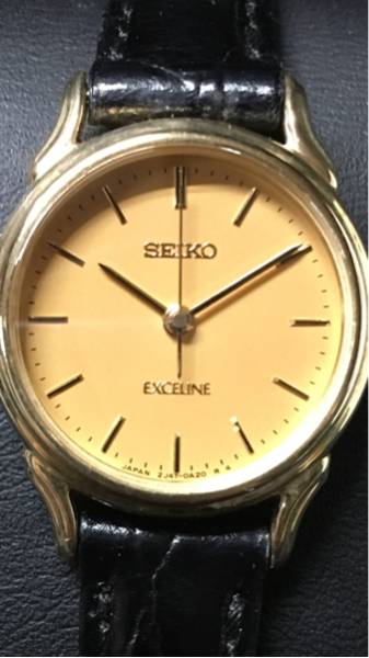 SEIKO】セイコー エクセリーヌ 2J41-0A10レディース18KT 1円スタート 