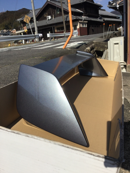 CT9A ランエボ 9 MR 純正ウイング ガンメタ カーボン