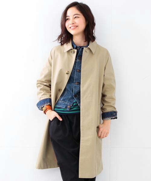 BEAMSBOY ステンカラーコート スプリングコート BEAMS ステンカラー ベージュ