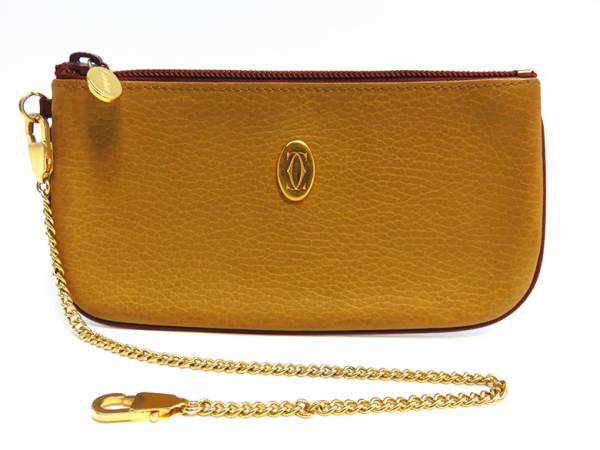 l1002261-square-pouch-must-de-cartier 975/極美品/カルティエ/ポーチ