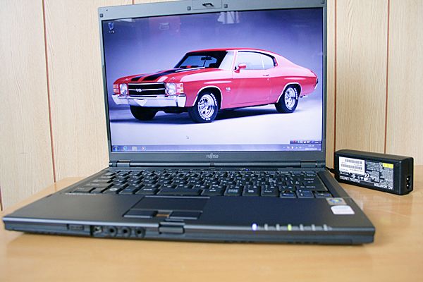 富士通 希少 14インチ MG75X 3GB 80GB DUO T7250 WIN7 OFFICE WIFI DVD