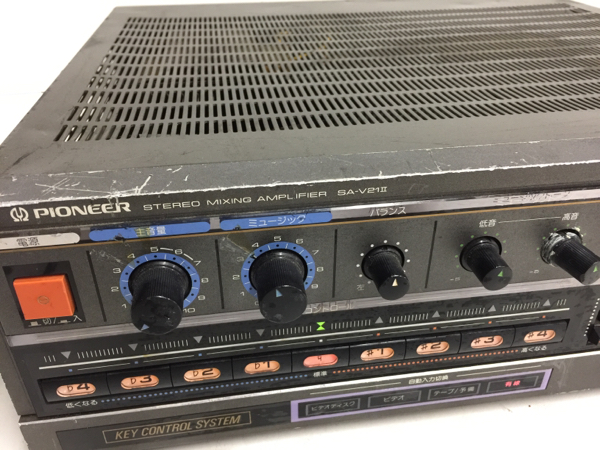 ☆PIONEER パイオニア SA-V21Ⅱ カラオケ ミキシングアンプ 家電、AV