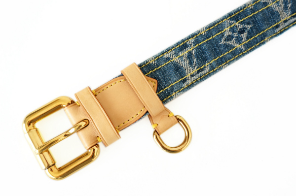 LOUIS VUITTON ベルト サンチュール ルイ ヴィトン モノグラムデニム