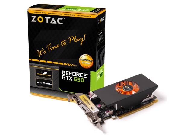 ★新品未開封★ ZOTAC GeForce GTX 650 1GB ロープロファイル対応 補助電源不要