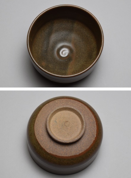 播州庵】薩摩焼 哲山 黒薩摩茶碗 ◇共箱 茶道具