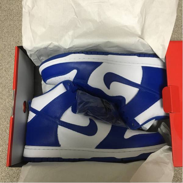 新品 未使用 NIKE DUNK RETRO QS US10.5 ナイキ ダンク ロイヤルブルー adidas jordan air max アップテンポ