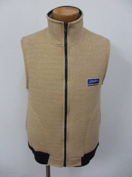 WAREHOUSE レトロベスト M ベージュ ウエアハウス パイル フリースベスト 裏ボア