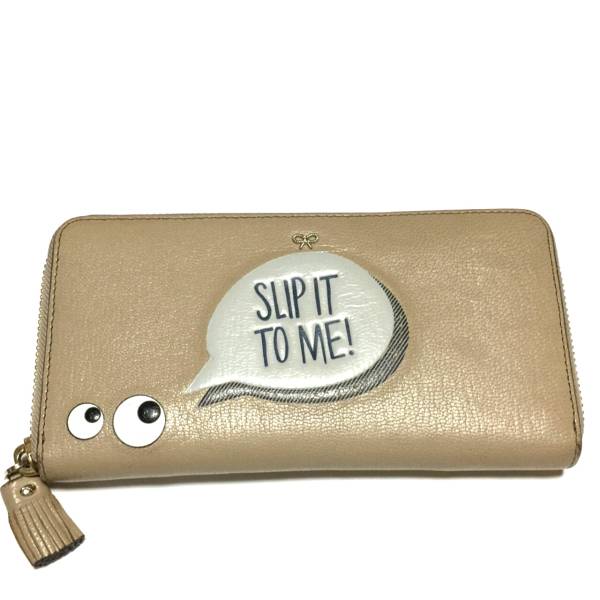 アニヤハインドマーチ Anya Hindmarch☆Eyes ラウンドジップウォレット/長財布