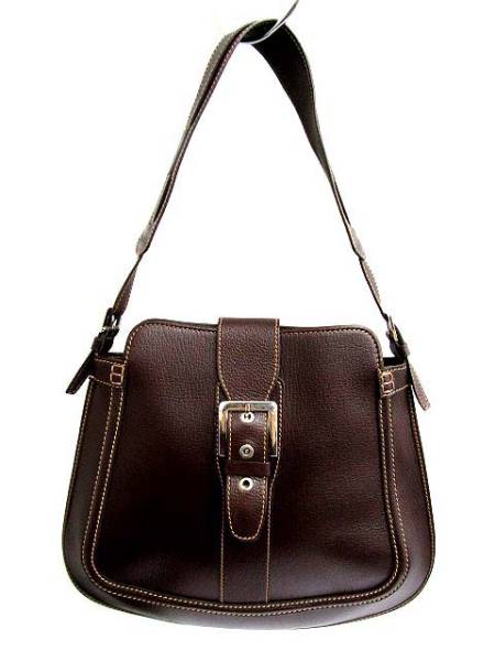 トッズ TOD'S ショルダーバッグ ベルト レザー ブラウン /MRH2 レディース