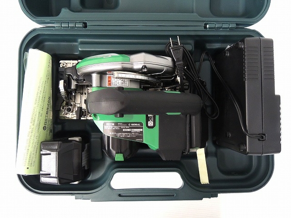 未使用 HITACHI 日立 18V コードレス丸ノコ C18DBAL 165mm 電動工具 切断機 木工用 O2423414