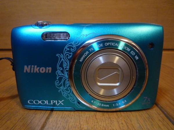 COOLPIX S3500 [オリエンタルブルー] 美品 動作品Nikon COOLPIX S3500