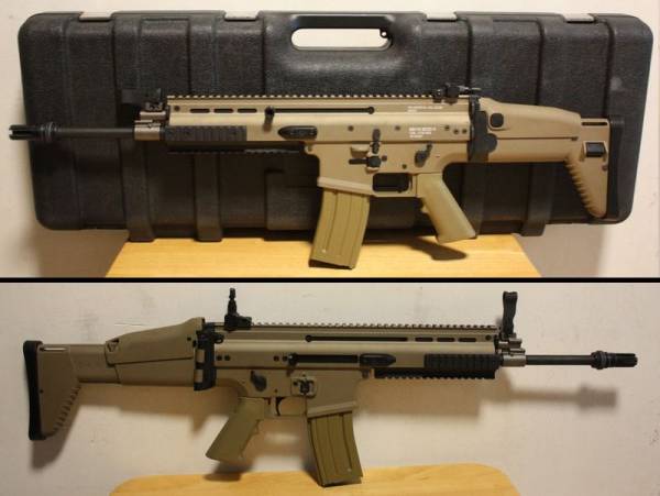 ミリタリー SCAR-H モデルガン ハードケース付き