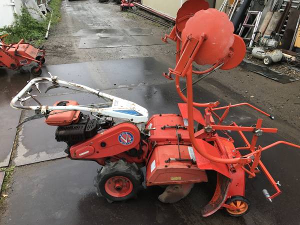 マルチ張り機 マルチャー 土上げ 7馬力 マメトラSRV4D 実働 長野市 