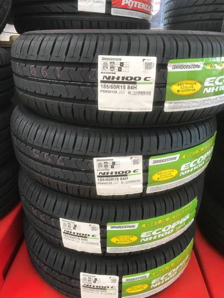 ブリヂストン エコピアNH100C 185/60R15 4本送料込!