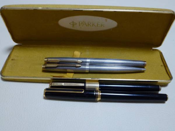 PARKER14K 万年筆 2本とボールペン1本セット PARKER パーカー 万年筆14K+ボールペン 2本セット スターリング