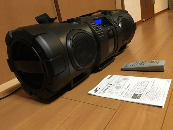 完動品 JVCビクターRV-NB70-B Bluetooth 再生CDラジカセ重低音ウーハースピーカーUSBメモリーiPhone対応 ...
