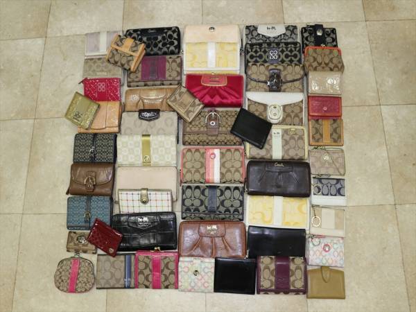 正規まとめ　52点【コーチ】ラウンド長財布　財布　キーケース　コインケース等　52点まとめて　P098