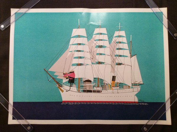 昭和のポスター 柳原良平 日本丸 航海訓練所の練習船 ４４９ イラストレーター 漫画家 古美術 アンティーク ポスター 売買されたオークション情報 Yahooの商品情報をアーカイブ公開 オークファン Aucfan Com