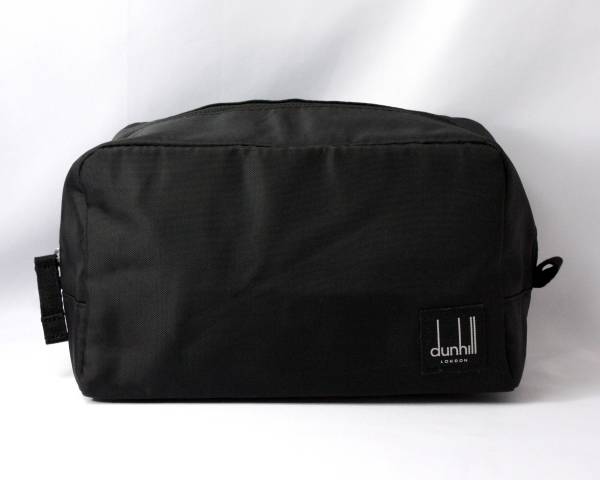 dunhill トラベルポーチ 黒 ダンヒルロンドン□非売品トラベルポーチ 未使用品保管品dunhill