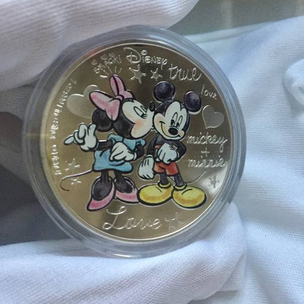 2017 ディズニー 銀貨 ミッキー MICKEY ミニー MINNIE メダル NEW