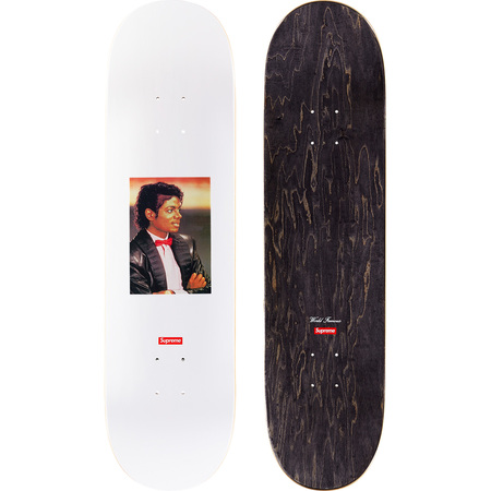 定価スタート】supreme Michael Jackson Skateboard 白/White