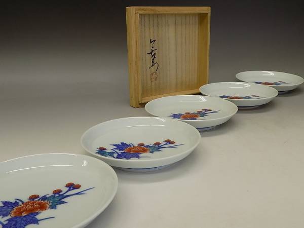 真葛焼 共箱 作 茶道具 福馬茶碗 （共箱） 安南寿之字 香斎 色絵金銀彩