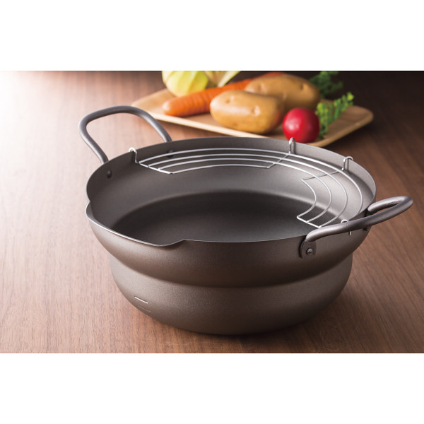 ■即決■創燕　段付き天ぷら鍋（２６ｃｍ） 創燕