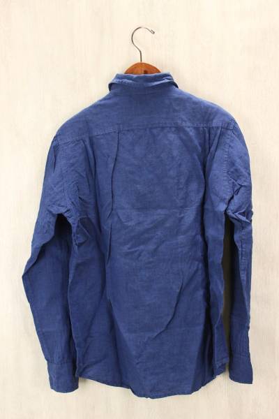 BEAMS◆長袖シャツ/L/リネン/NVY