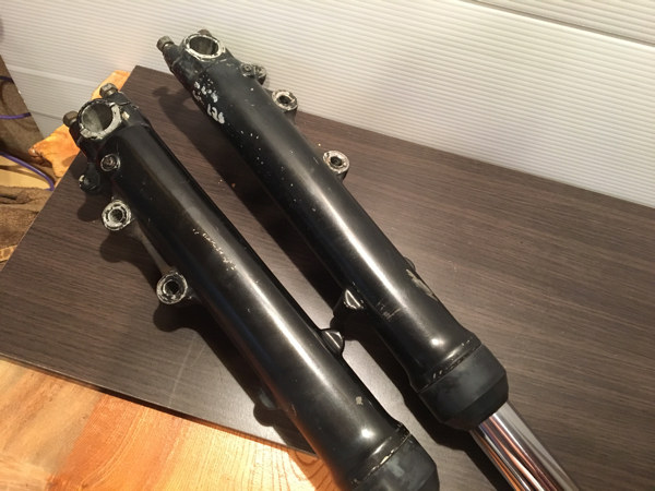 KAWASAKI Z1000 Z1R 外し 純正品 フロントフォーク一円スタート売り切り。_2