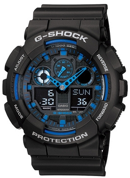☆1円新品 G-SHOCK　Hyper Colors ブルー！メンズ　腕時計　☆ G-SHOCK　GA-100-1Ａ2 ブルー