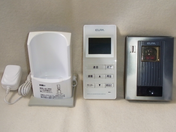 ELPA 朝日電器 WDP-100 ワイヤレステレビドアホン 中古ジャンク扱い品