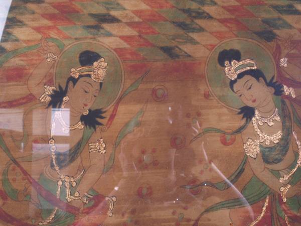 骨董市掘り出し品 骨董市仕入れ 唐物 敦煌莫高窟壁画 人物彩絵 骨董市掘り出し品 骨董市仕入れ 唐物 敦煌莫高窟壁画 人物彩絵