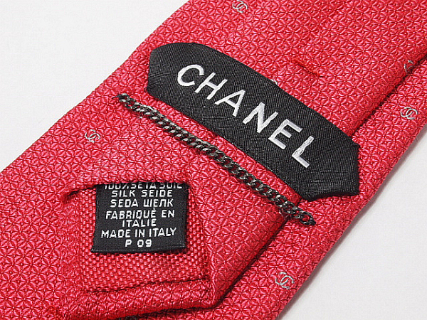 シャネル CHANEL スカーフ カメリア ココ ☆音羽屋1円Start☆シャネル CHANEL シルク100％ ネクタイ レッド 箱付 チェーン ピンク