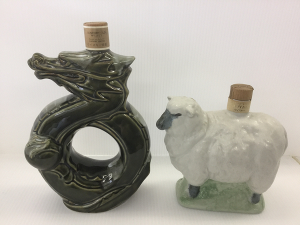 未開栓 SUNTORY WHISKY/サントリーウィスキー 干支ボトル 陶器 子 辰